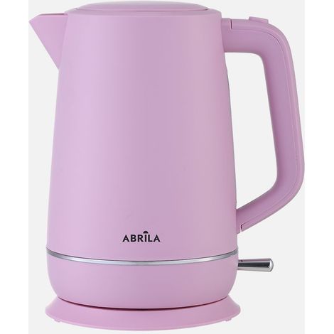Bouilleur d'eau rose 1,7L 2200W avec base tournante et poignée froide (1/2)