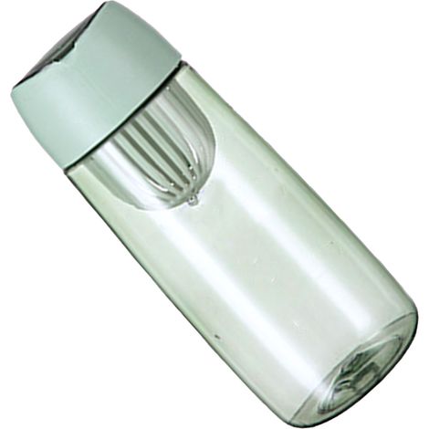 Bouteille d'eau 600 ml avec filtre, boîte à médicaments, marquage plastique, étanche, résistante aux hautes températures, portable (1/4)