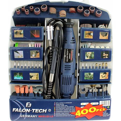 Broyeur Falon-Tech Mini 270 W + arbre flexible + 400 accessoires