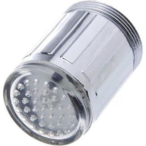 Robinet LED - 7 Couleurs Changeantes - Embout Évier - Détecteur Pression Eau - 1 Pièce (1/4)