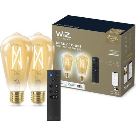 WiZ Filament Amber ST64 E27 x2 (8719514550155) (1/5)
