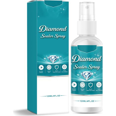 Spray fixateur pour peinture diamant : vaporisateur à brume fine pratique, idéal pour les créations faites main, séchage rapide, revêtement transparent, protège les couleurs d'origine (120 ml) (1/5)