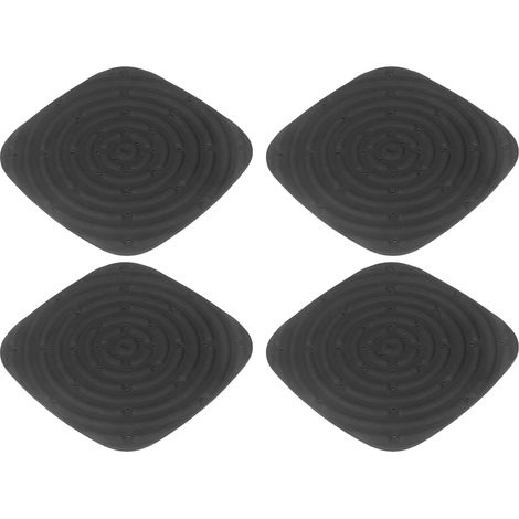 Lot de 4 tapis de nidification lavables pour poules pondeuses, noirs. (1/5)