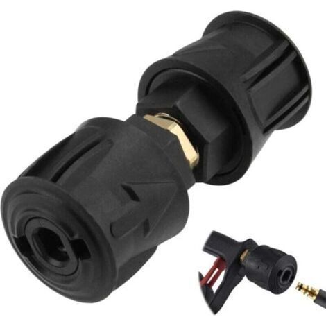 Raccord de tuyau de nettoyeur haute pression M22 14 mm Quick Connect Adaptateur,Compatible avec Karcher K2-K7 Tuyaux à Raccord Rapide Adaptateur de Tuyau de Nettoyeur Haute Pression (1/4)