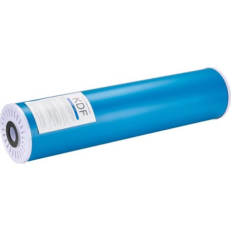 Mophorn Ersatzkartusche für den Wasserfilter für das ganze Haus, 4,5 x 20 Zoll großer KDF-Filter mit Aktivkohle aus Kokosnussschalen für die Wasserfiltration zu Hause, reduziert Schwermetalle, Chlor