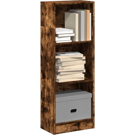 Bücherregal Räuchereiche 40x24x109 cm Holzwerkstoff