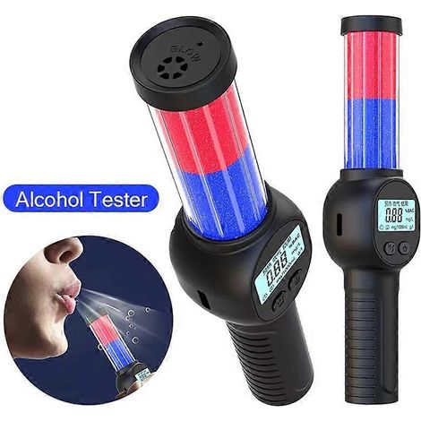 Éthylotest numérique portable rechargeable avec écran LCD et détecteur d'alcool sans contact à LED (1/5)