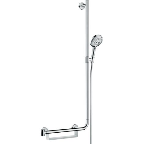 Ensemble de douche hansgrohe Raindance Select S 120mm – 3 jets – Barre de douche avec support amovible – Glissière en métal