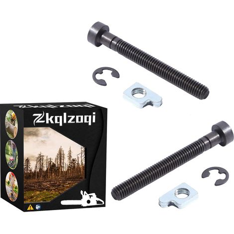2 pièces Tendeur de chaîne pour Husqvarna 33 38 40 45 49 Pour Jonsered 2041 2045 2050 490 590 910 Pour tronçonneuse, Kit tendeur de chaîne. (1/5)