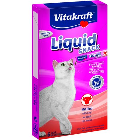 Vitakraft Katzensnack Cat Liquid Snack Rind - 90g