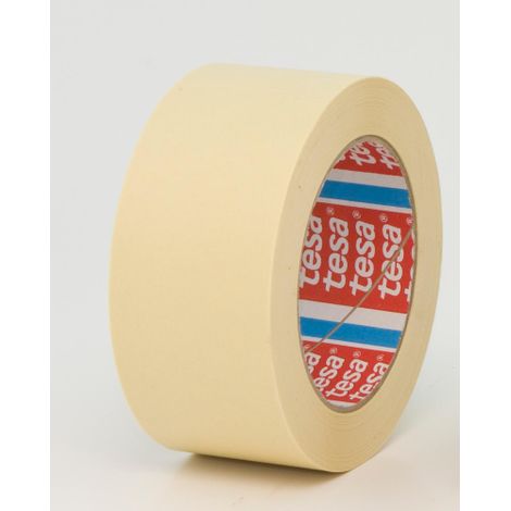 Tesa – Ruban de masquage 50 mm – Rouleau de 50 m – Protection papier crA pon – Pour surfaces lisses et peintes