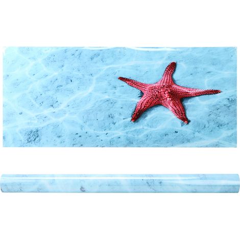 Poster décoratif de fond, peinture, autocollant en PVC, image de paysage pour aquarium, 61 x 30 cm (1/5)