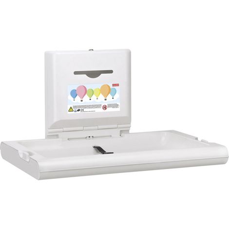 KWC AR Table à langer, CAMBRINO, PP blanc, pliable, ouvert 860x480x570 mm