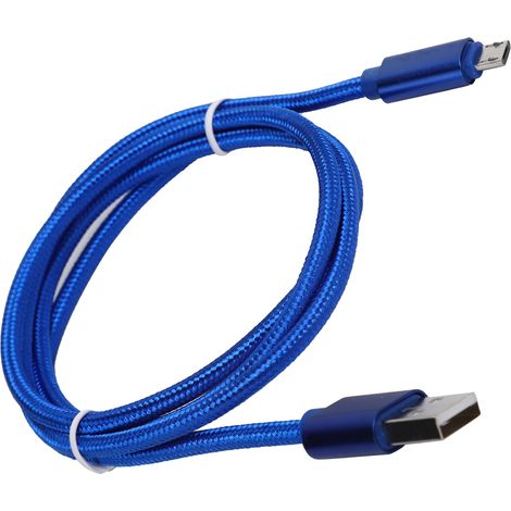 Câble USB Tressé 1m Micro USB pour Charge Rapide et Transfert de Données Téléphone (1/5)