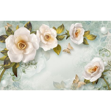 Papier peint panoramique - Fleurs - 512 cm x 320 cm (1/2)