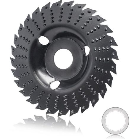 Meule à bois, disque de coupe pour bois de 125 mm, meule en carbure de tungstène pour le travail du bois, meules pour le façonnage, le meulage et la coupe (125 mm) (1/5)