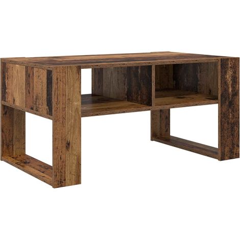 Maison Exclusive - Couchtisch mit Speicher Altholz 92 x 53 x 45 c