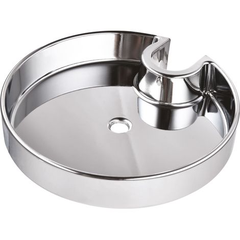 Porte-savon rond pour barre de douche coulissante