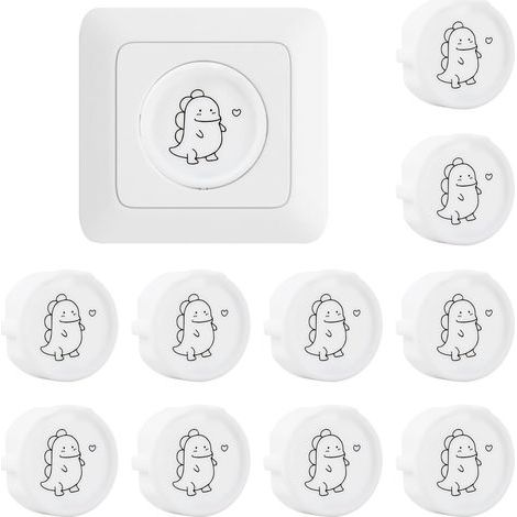 10-teiliges Set Baby-Sicherheits-Steckdosenabdeckungen für Universalsteckdosen, Schutz vor Stromschlägen, Staub und Spritzwasser, dekoratives Silikondesign (1/5)