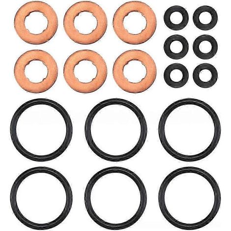 Joint d'injecteur 6SET pour Range Rover Velar Evoque Sport XF XJ S-Type LR032155 LR022992 LR054612 QAQ (1/5)