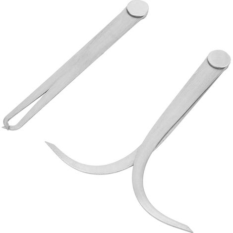 Ensemble de 2 pieds à coulisse d'usinage en acier inoxydable de 15 cm (6 pouces) pour joints extérieurs et intérieurs