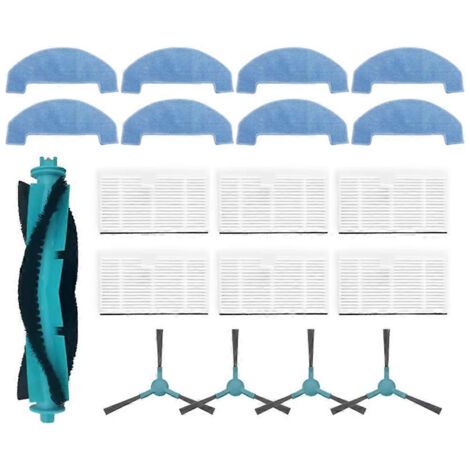 Pièces détachées pour aspirateur Cecotec Conga 7690 Immortal Max : brosse principale, filtre HEPA et chiffon de nettoyage (1/5)