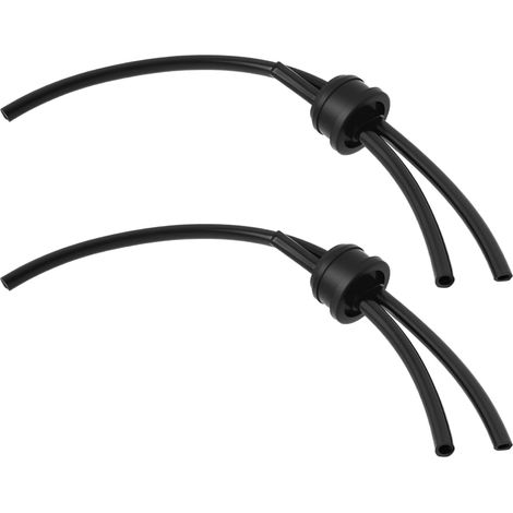 Set mit 2 schwarzen Gummikraftstoffschläuchen für 37-42cc Kettensägen, langlebiger Ersatz für professionelle Gartenarbeit (1/5)