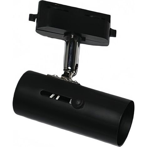 Support de projecteur LED sur rail E27 universel PAR20/PAR30/PAR38 – Orientable, aluminium renforcé, noir, sans ampoule (1/3)
