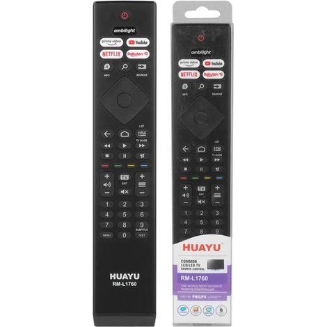 Télécommande pour téléviseur PHILIPS YOUTUBE SMART NETFLIX LXP1760