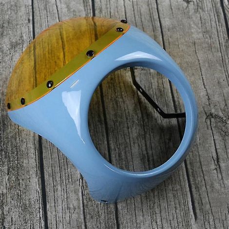 Motorrad-Scheinwerferverkleidung, Windschutzscheibe, Retro-Café-Racer-Stil, 7-Zoll-Scheinwerferverkleidung (1/4)