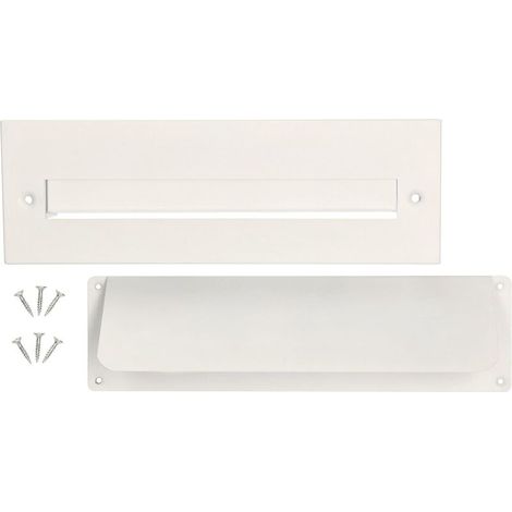Clapet pour porte d'entrée - 275 x 90 mm - Blanc (1/5)