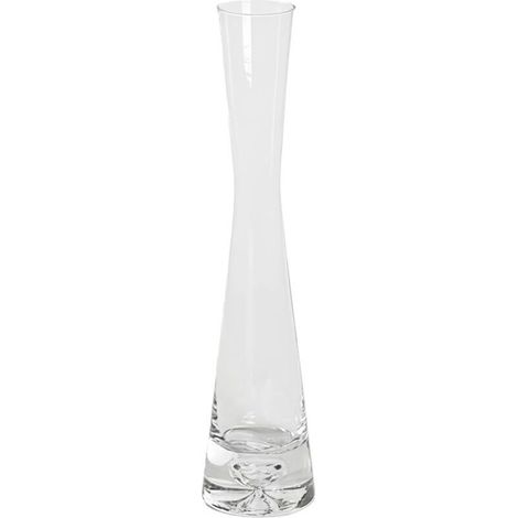 GDHZS-Mini vase verre transparent à petite ouverture, soliflore pour bureau ou table à manger (1/5)