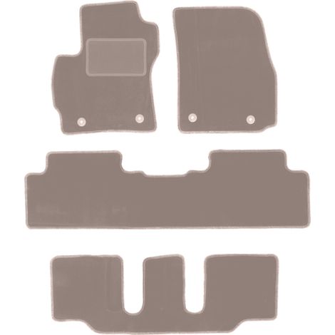 Tappetini auto in velluto per: Mazda Premacy II 7 posti (2005-2010) beige (1/5)