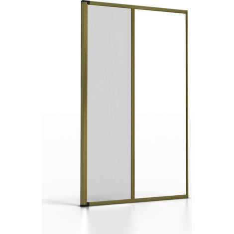 Bronzo 150 x 250 cm Zanzariera Rullo Porta Finestra Alluminio