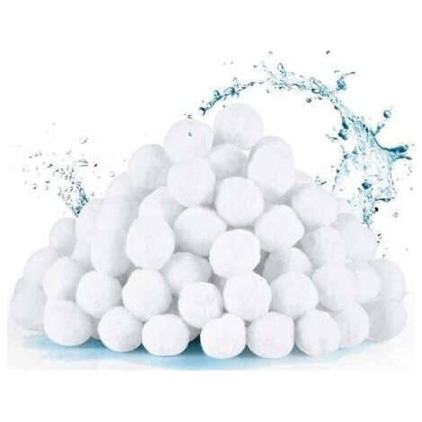 Boules filtrantes 1400 g pour piscines, boules filtrantes pour piscines extérieures, filtre à fibres, filtre à sable, filtration