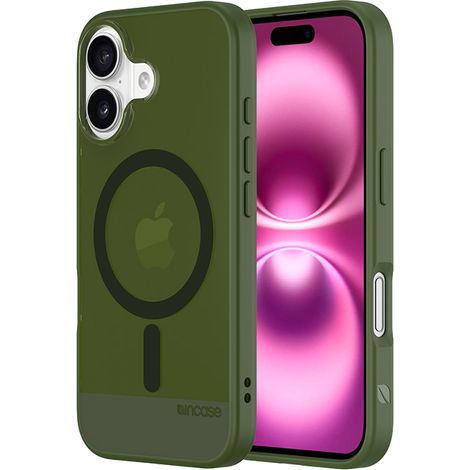 Custodia sottile Incase MagSafe per iPhone 16 (Verde Highland) (1/5)