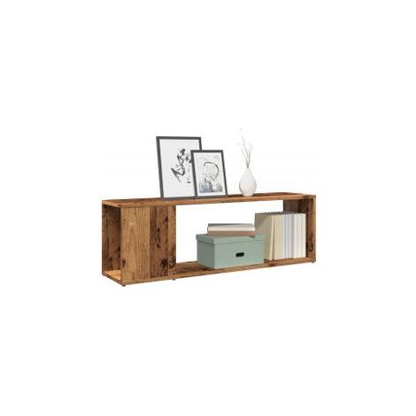 Meuble TV vieux bois 100x24x32 bois d'ingénierie (1/5)
