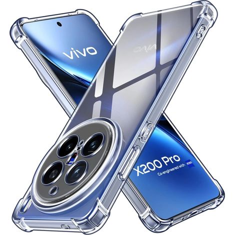 Funda para Vivo X200 Pro 5G, resistente a caídas, transparente. (1/5)