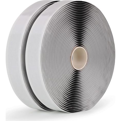 Butyl Tape Black 19mm x 10m Self Adhesive Sealing Tape for Motorhome Repair Waterproof Window Glass Boat Sealing EPDM Roof Sealing Airtight Seal for RV Repair Window Glass Boat Roof EPDM Pipe Repair (1/5)