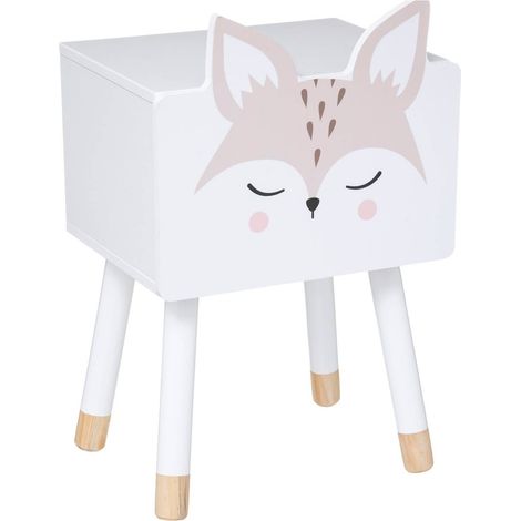 Cabecera infantil Zorro - blanco - madera - Atmosphera créateur d'intérieur