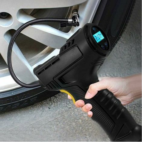 Gonfleur de pneu - Modèle 120W - Batterie 2000mAh - Jauge numérique LED - Portable (1/4)