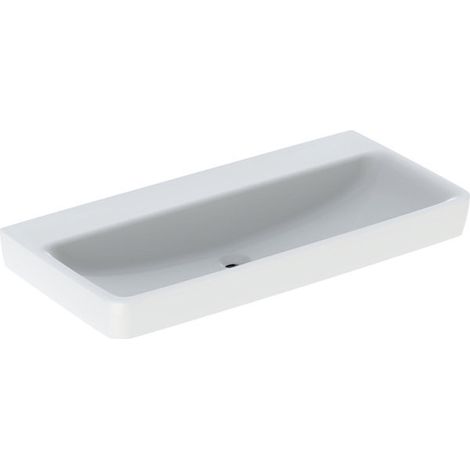 Geberit Renova Plan, lavabo, 100x48 cm, sans trou pour robinet,