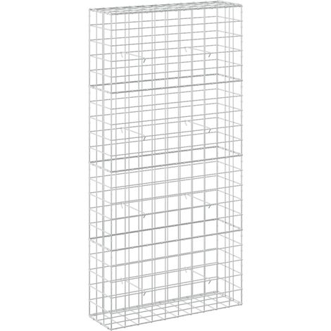 Gabion avec fil de 3,5 mm et maille de 10x10 cm 100x30x200 cm vidaXL (1/5)