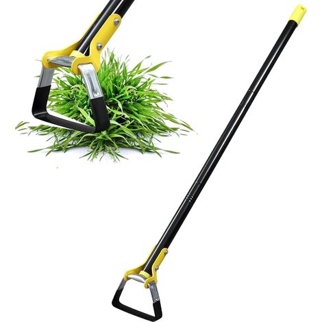 APEX Houe de Jardin, 76-160cm Jardin en Acier Inoxydable avec Poignée Réglable Robuste, Désherber, Ameublir Sol, Planter des Légumes (1/5)