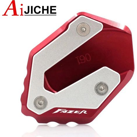 (FAZER-Rouge) Extension de béquille latérale CNC pour moto, compatible avec Yamaha FZ6 FAZER FZ6R FZ6-S2 2004-2009 maxpower (1/4)