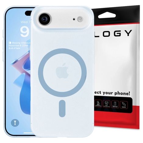 Custodia per Apple iPhone 17 Air - Cover MagSafe opaca con protezione per l'obiettivo, sottile e antigraffio, vestibilità perfetta - Alogy Skinny MatteCase™ Azzurro Cielo (1/5)