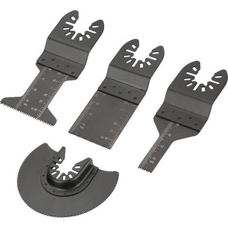 Lame de scie multifonctionnelle en acier à haute teneur en carbone (lot de 4) - Outils de coupe oscillants (1/5)