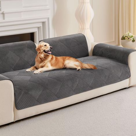 Stretchable Non-Slip Velvet Sofa Cover, Protective Cover for 1, 2, or 3 Seater Sofas (1/5)