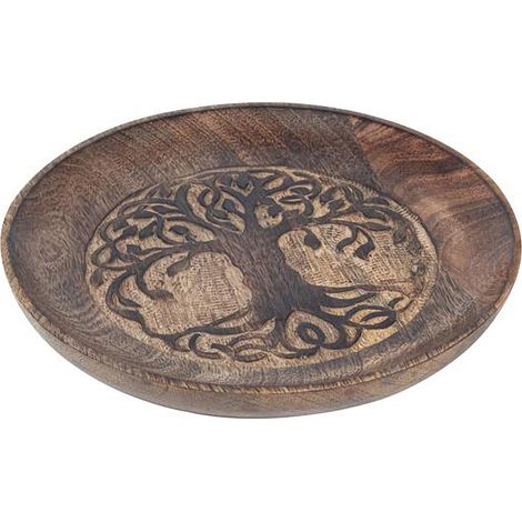 Signes Grimalt Plat de décoration Plateaux d'arbre de vie plateaux bruns 22x22x3cm 22730 (1/4)