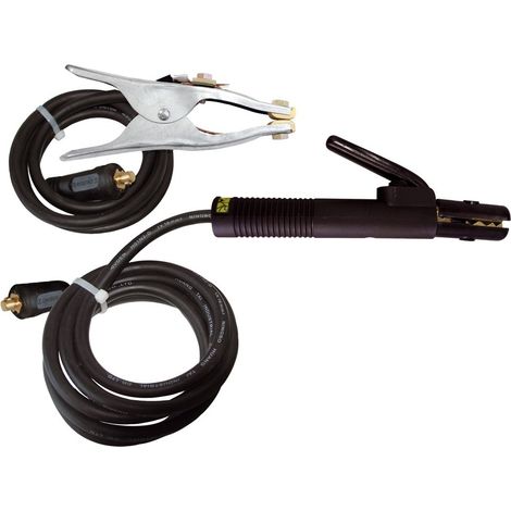Kit de soudage MMA GYS 047402 N°4, 200A, 25mm², Connecteurs 35/50mm², Câble de Terre 3m, Pince à Main 3m